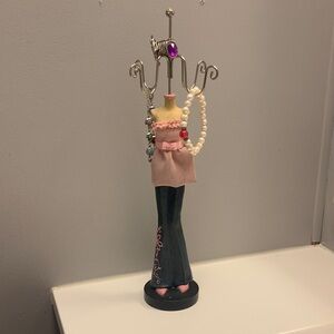 Stylish Pink and Black Jewelry Stand JEWELRY INCLUDED